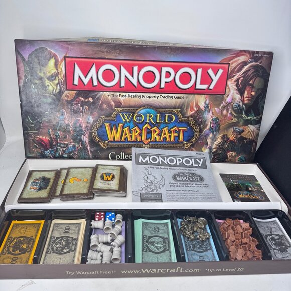 Monopoly World Of Warcraft Collectors Edition Board Game‎ Complete Set - Picture 1 of 11